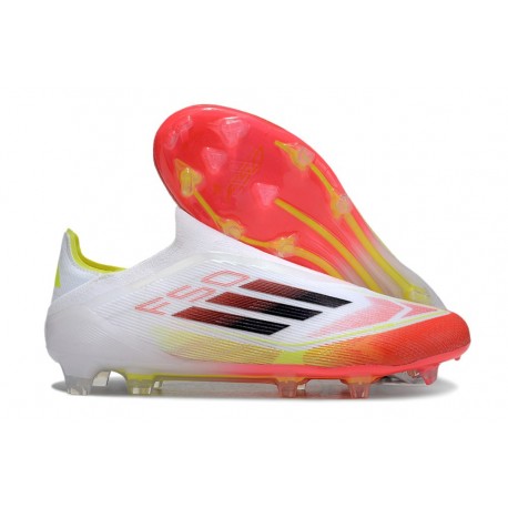 adidas F50 Elite LL FG Nuovo Bianco Nero Giallo Solare