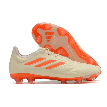 Scarpe da Calcio adidas Copa Pure.1 FG Bianco Off Arancione Solare Team