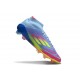 Scarpe da Calcio adidas F50 Elite Mid FG Blu Fusion Limone Lucido Rosa Lucido