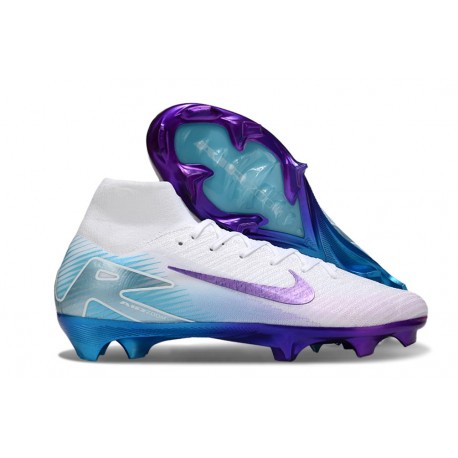 Nike Air Zoom Mercurial Superfly X Elite FG Bianco Violeta Blu