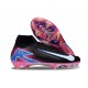 Nike Air Zoom Mercurial Superfly X Elite FG Nero Bianco Blu Rosa