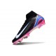 Nike Air Zoom Mercurial Superfly X Elite FG Nero Bianco Blu Rosa