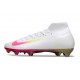 Nike Air Zoom Mercurial Superfly X Elite FG Bianco Rosa