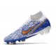 Scarpe Nike Zoom Mercurial Superfly IX Elite FG Bianco Blu Oro