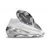 Nike Air Zoom Mercurial Superfly X Elite FG Bianco Argento
