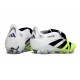 Adidas Predator 25 Elite Foldover Tongue FG Bianco Nero Limone Lucido