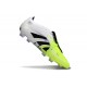 Adidas Predator 25 Elite Foldover Tongue FG Bianco Nero Limone Lucido