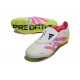 Adidas Predator 25 Elite Foldover Tongue FG Bianco Rosa Lucido Limone Lucido