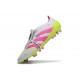 Adidas Predator 25 Elite Foldover Tongue FG Bianco Rosa Lucido Limone Lucido