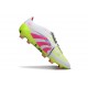 Adidas Predator 25 Elite Foldover Tongue FG Bianco Rosa Lucido Limone Lucido