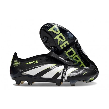 Adidas Predator 25 Elite Foldover Tongue FG Nero Bianco