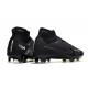 Scarpe Nike Zoom Mercurial Superfly IX Elite FG Nero Grigio Fumo Scuro Summit Bianco Volt