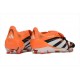 Adidas Predator 25 Elite Foldover Tongue FG Nero Bianco Arancio