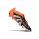 Adidas Predator 25 Elite Foldover Tongue FG Nero Bianco Arancio