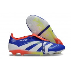 Adidas Predator 25 Elite Foldover Tongue FG Blu Bianco Rosso