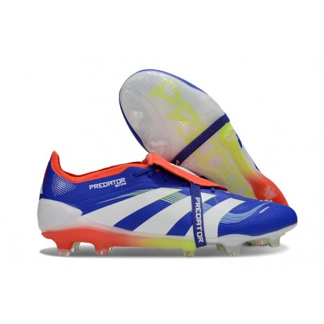 Adidas Predator 25 Elite Foldover Tongue FG Blu Bianco Rosso