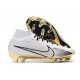 Scarpe Nike Zoom Mercurial Superfly IX Elite FG Bianco Oro