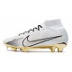 Scarpe Nike Zoom Mercurial Superfly IX Elite FG Bianco Oro