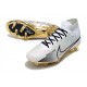 Scarpe Nike Zoom Mercurial Superfly IX Elite FG Bianco Oro
