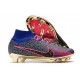 Scarpe Nike Zoom Mercurial Superfly IX Elite FG Blu Rosso Oro