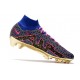 Scarpe Nike Zoom Mercurial Superfly IX Elite FG Blu Rosso Oro