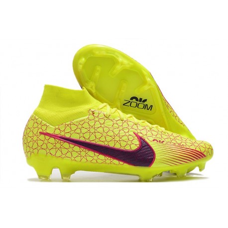 Scarpe Nike Zoom Mercurial Superfly IX Elite FG Giallo Rosso Nero
