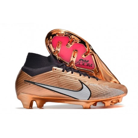 Scarpe Nike Zoom Mercurial Superfly IX Elite FG SE X Mbappe Rame Metallico