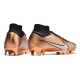 Scarpe Nike Zoom Mercurial Superfly IX Elite FG SE X Mbappe Rame Metallico