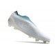 Scarpa Nuovo adidas Copa Pure+ FG Bianco Grigio 2 Blu Preloved