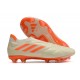 Scarpa Nuovo adidas Copa Pure+ FG Bianco Off Arancione Solare Team