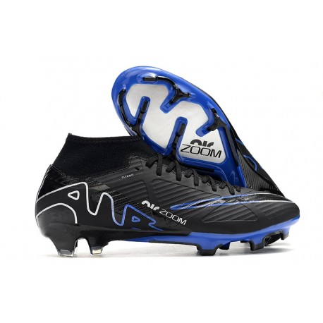 Nike Air Zoom Mercurial Superfly 9 Elite FG Nero Cromo Hyper Royal