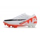 Scarpe Nike Zoom Mercurial Vapor XV Elite FG Bianco Rosso Nero
